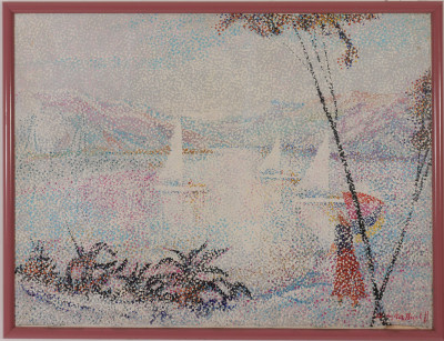 Dimitri Hristoff - Pointillistic Sailboat S
