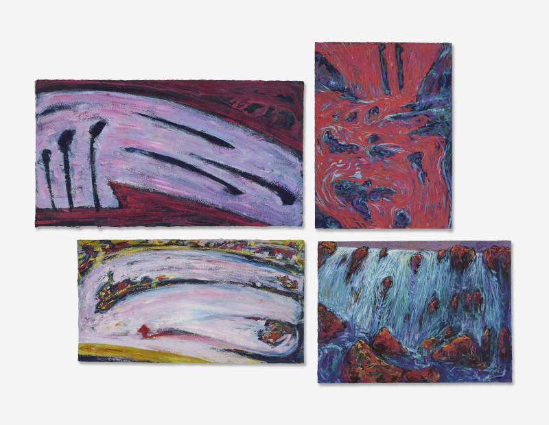 Robert Schaberl - Group, four (4) waterfall scenes