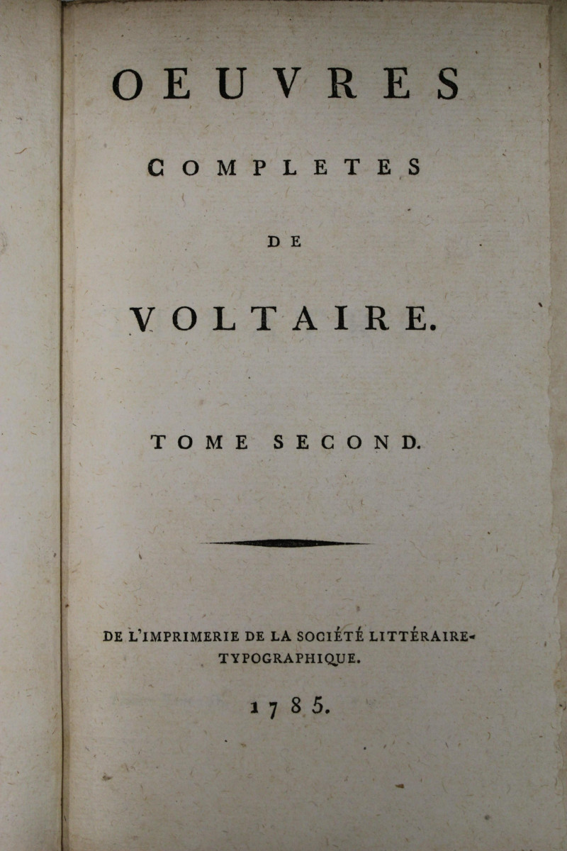 48 Volumes De Voltaire Oeuvres 1785