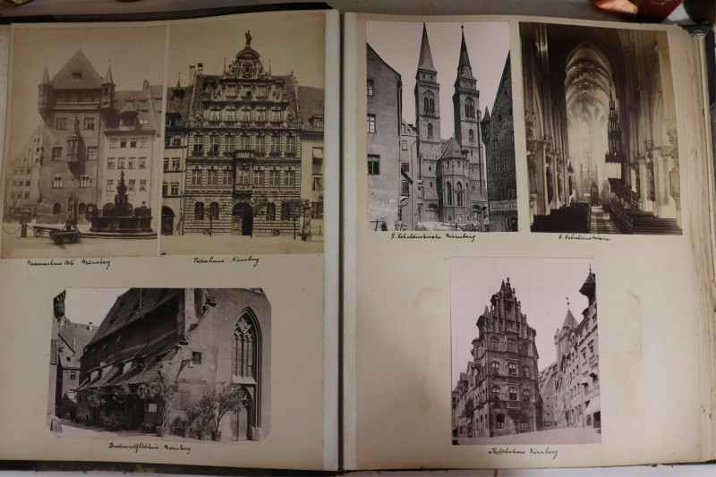 Leather Bound Books and Vintage Photo Albums