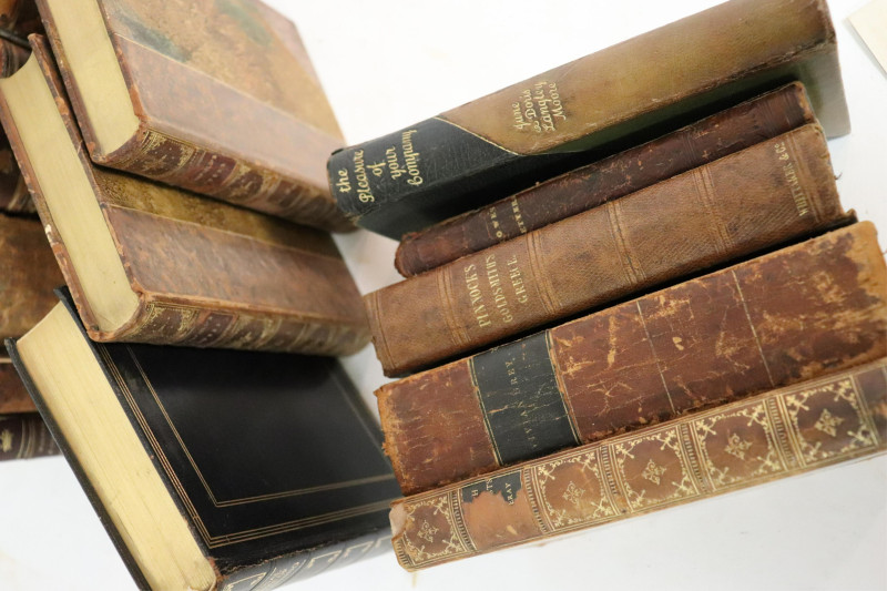 Leather Bound Books and Vintage Photo Albums