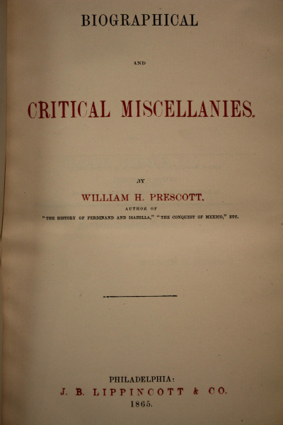 6 Volumes, Prescott