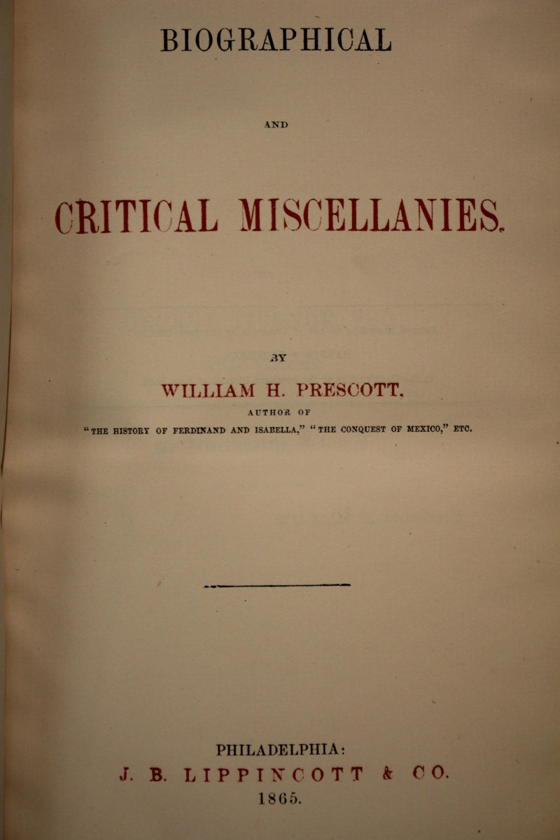 6 Volumes, Prescott