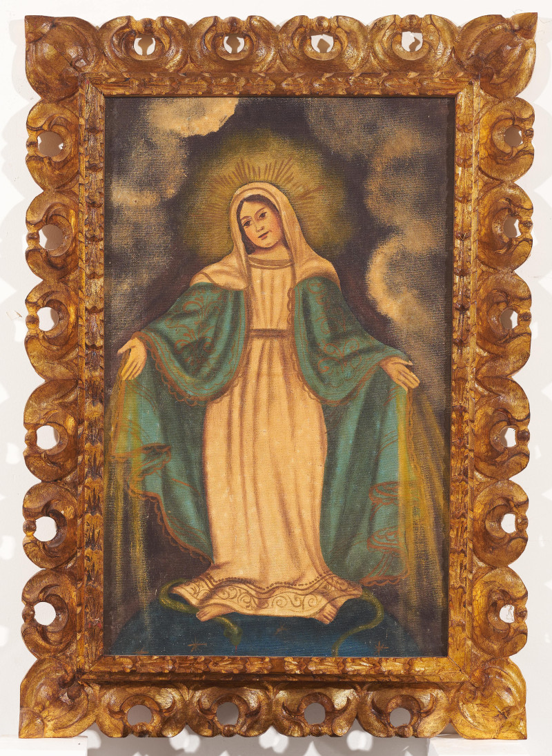Artist Unknown - Group, four (4) Spanish Colonial paintings