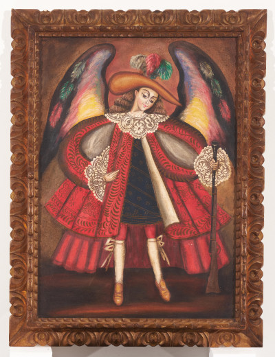 Artist Unknown - Group, four (4) Spanish Colonial paintings