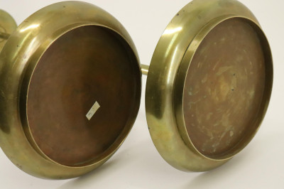 Pr. of Japanese Bronze Standing Pricket Sticks