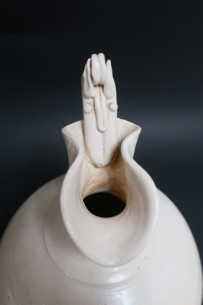 Two Tang Dragon Handle Vessels