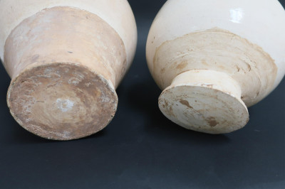 Two Tang Dragon Handle Vessels