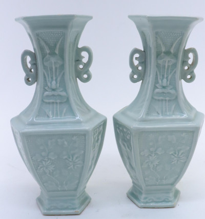 2 Prs. Chinese Vases, one Lowesoft