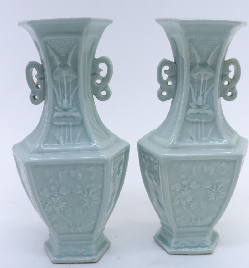 2 Prs. Chinese Vases, one Lowesoft