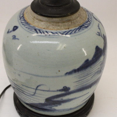 2 Chinese Canton Ginger Jars as Lamps