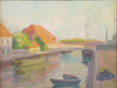 2 Paintings of Sailboats, O/B/C
