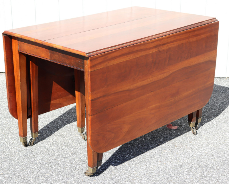 George III Style Cherry Dropleaf Ext. Dining Table