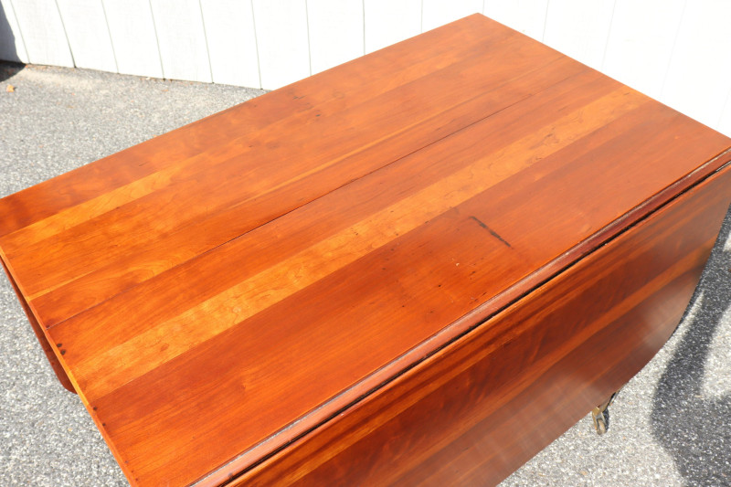 George III Style Cherry Dropleaf Ext. Dining Table