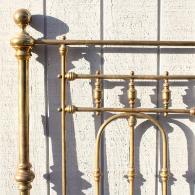 King Size Brass Headboard