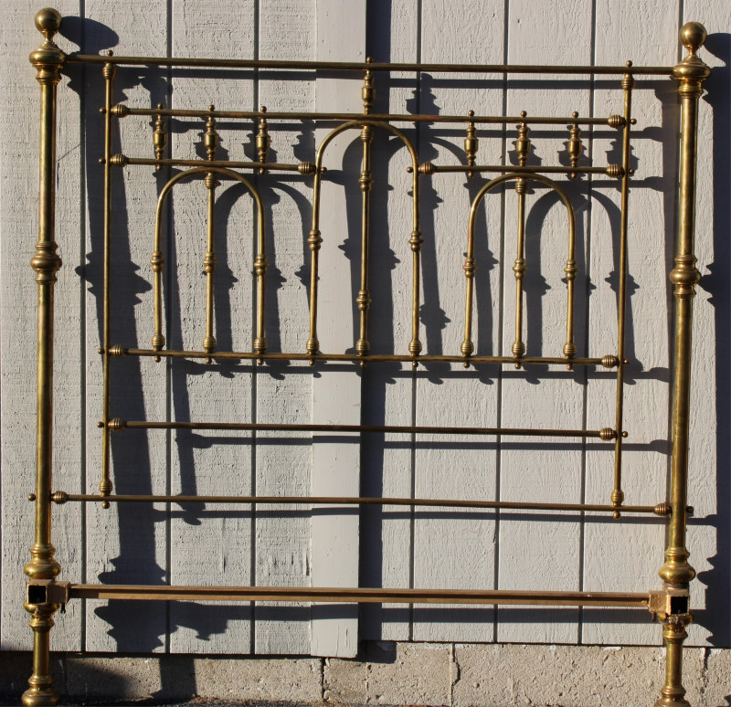 King Size Brass Headboard