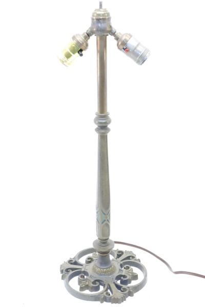 Bradley and Hubbard Metal/Glass Table Lamp