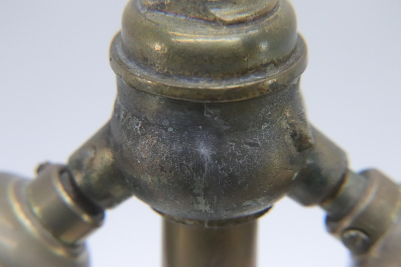 Bradley and Hubbard Metal/Glass Table Lamp