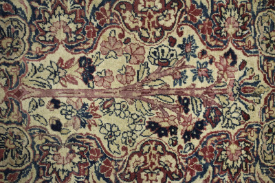 Kirman Hand Knotted Wool Rug, 17 x 14