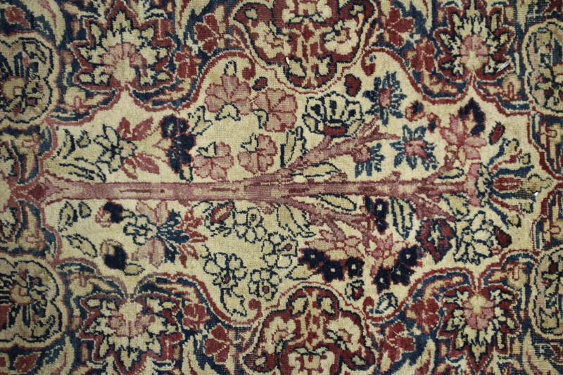 Kirman Hand Knotted Wool Rug, 17 x 14