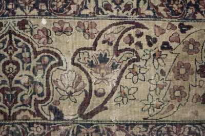 Kirman Hand Knotted Wool Rug, 17 x 14