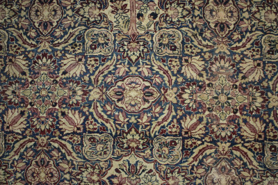 Kirman Hand Knotted Wool Rug, 17 x 14