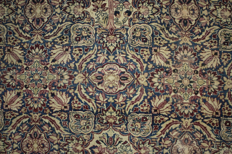 Kirman Hand Knotted Wool Rug, 17 x 14