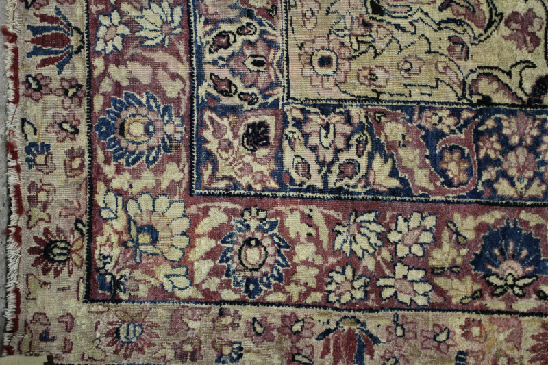 Kirman Hand Knotted Wool Rug, 17 x 14
