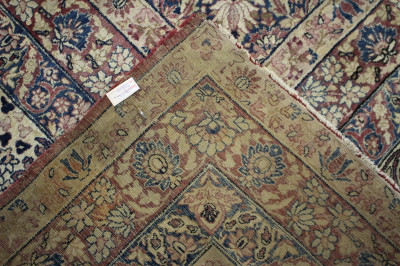 Kirman Hand Knotted Wool Rug, 17 x 14