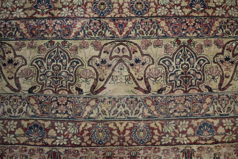 Kirman Hand Knotted Wool Rug, 17 x 14