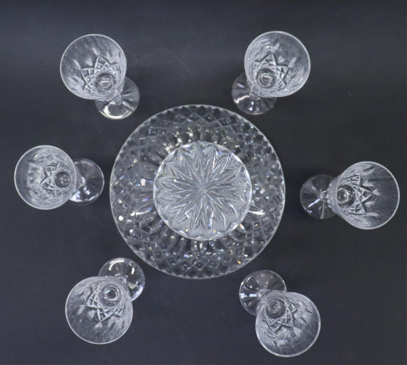Waterford Crystal Decanter and Glasses