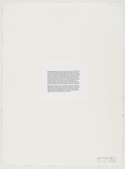 Irving B Haynes - Untitled