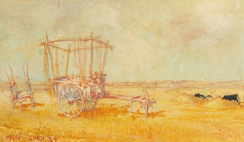 Michel Ciry - Untitled (Golden field)