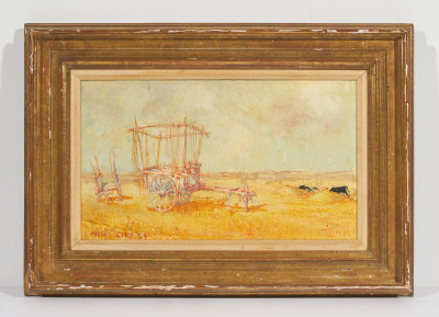 Michel Ciry - Untitled (Golden field)
