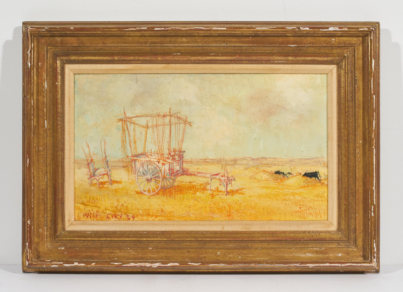 Michel Ciry - Untitled (Golden field)