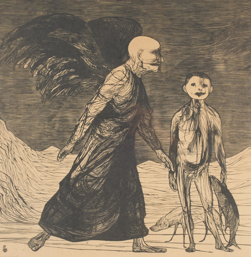 Leonard Baskin - Cobias and the Angel