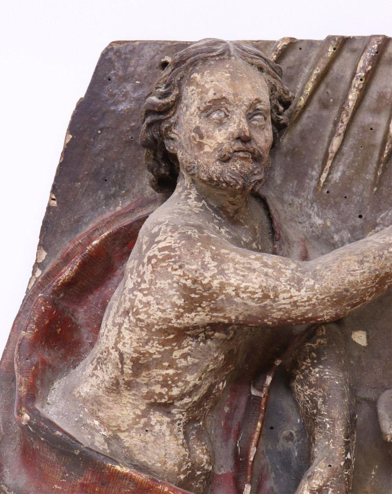Continental Baroque Figural Relief Panel 17th C