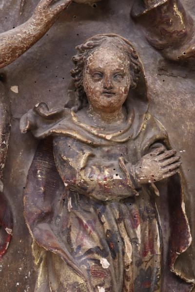 Continental Baroque Figural Relief Panel 17th C