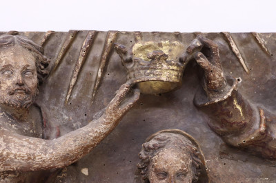 Continental Baroque Figural Relief Panel 17th C
