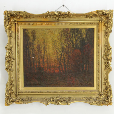 Attr John Joseph Enneking Autumn Sunset O/C