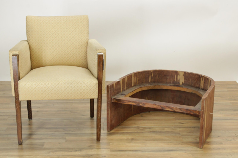 Kagan Style Slipper Chair Deco Armchair