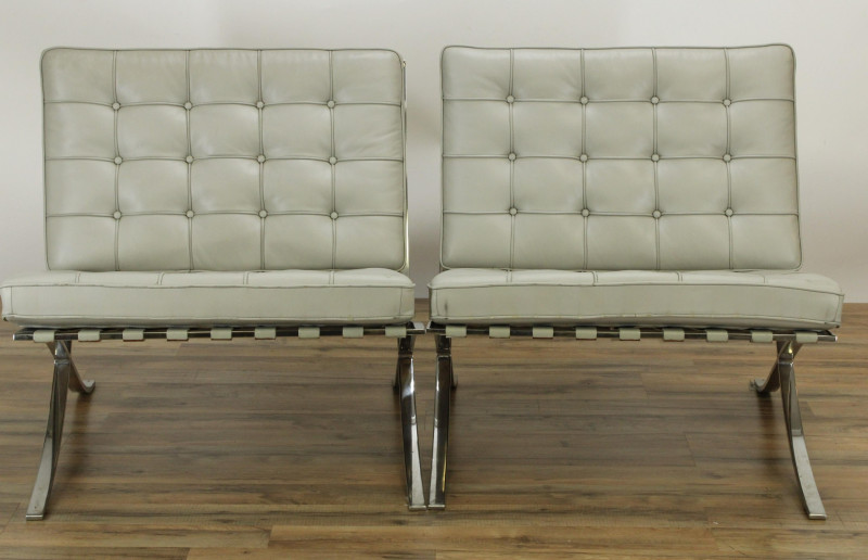 Pair of Knoll Barcelona Chairs