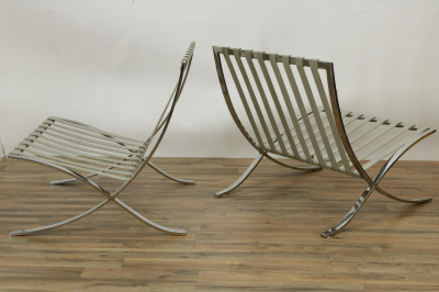 Pair of Knoll Barcelona Chairs