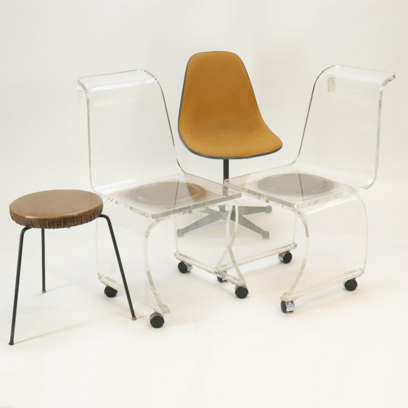 Herman Miller Lucite Iron Modern Seating Group