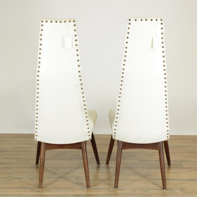 Pair Mid Century Mahogany Side Chairs