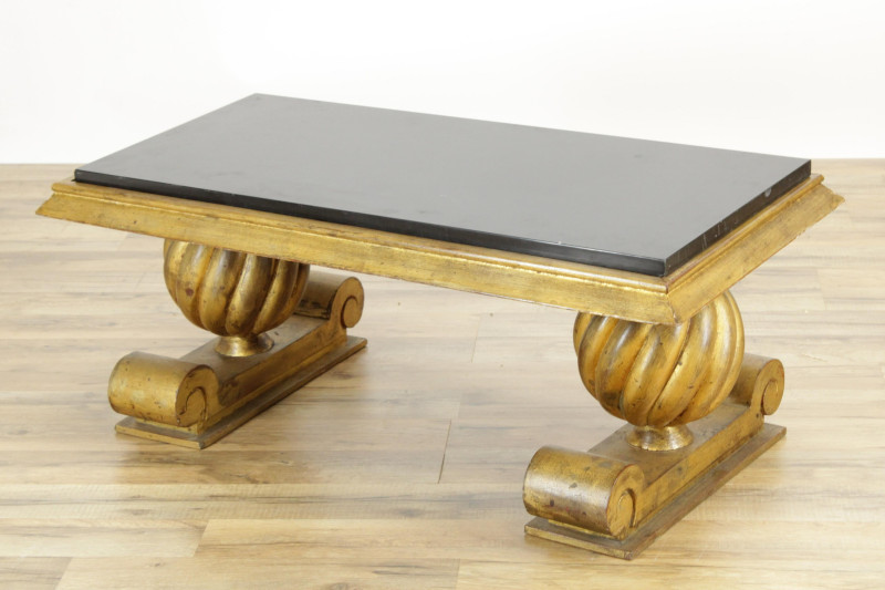 Art Deco Gilt Washed Coffee Table poss Moreau