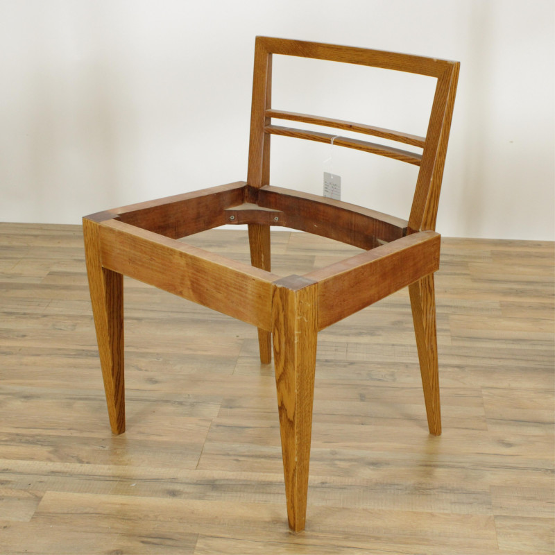 Set of 3 Art Deco Style Oak Side Chairs