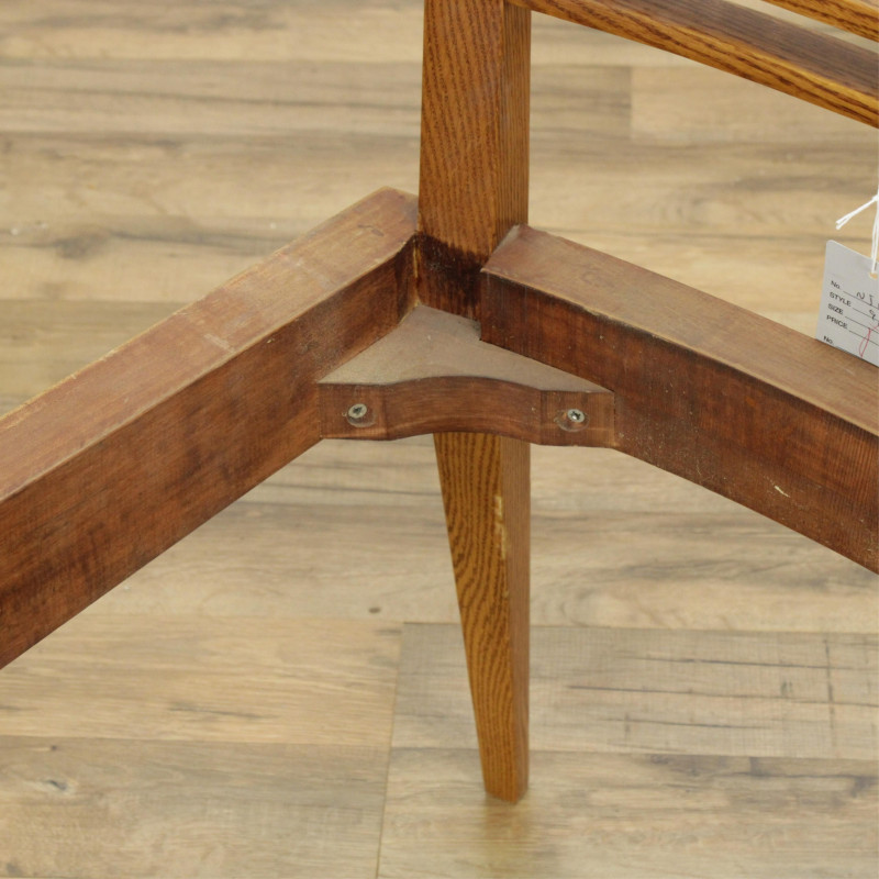 Set of 3 Art Deco Style Oak Side Chairs