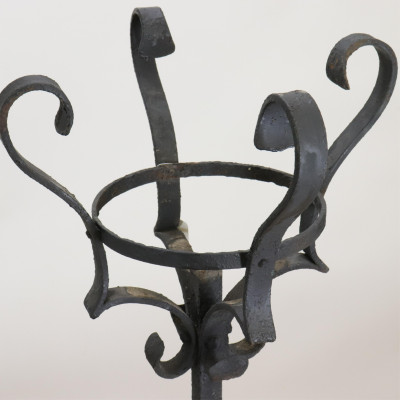 L19thE20th Iron Scrollwork Plant Stands/Cart