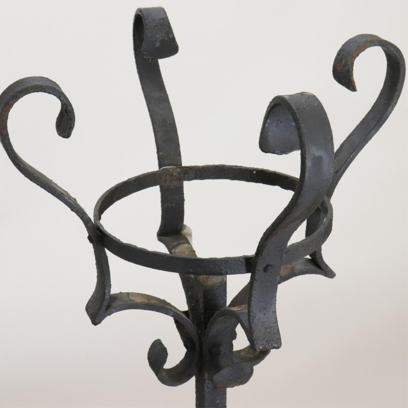 L19thE20th Iron Scrollwork Plant Stands/Cart